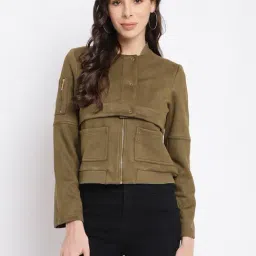 Latin Quarters Green Regular Fit Jacket-picture-43