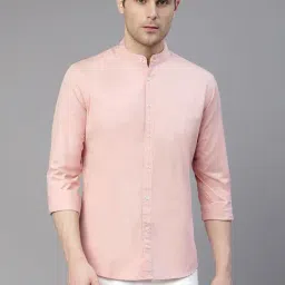 Dennis Lingo D-Peach Cotton Slim Fit Shirt-picture-10