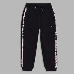 Elle Kids Black Embellished Sweatpants-picture-40