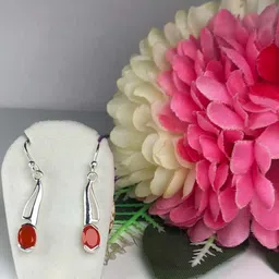 Zhupuk Silver-Plated Brass Crystals Drop Earrings-picture-12