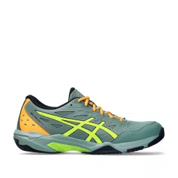 Asics Men's GEL-ROCKET 11 Green Indoor Court Shoes image 1