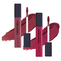 ME-ON 2pcs Marshmallow Long Lasting Lip Mousse-6ml Each-Pink Tonic 16 & Mauve Mischief 17 image 1