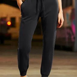 Bewakoof Black Regular Fit Joggers image 1