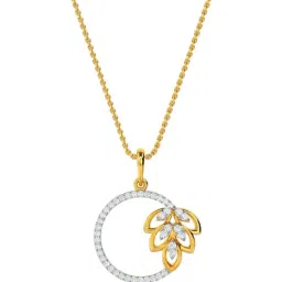 Kisna Diamond & Gold Jewellery 18k Casey Diamond Pendant-picture-14