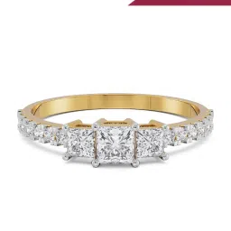 EMORI 14k Yellow Gold Lab Grown Diamond Classic Ring for Women image 1