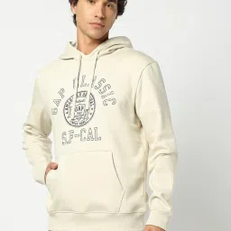 GAP White Regular Fit Printed Sweatshirt image 1