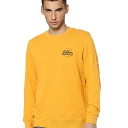Jack & Jones Mustard Slim Fit Sweatshirt image 1
