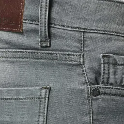 Dragon Hill Grey Slim Fit Lightly Washed Jeans image 4