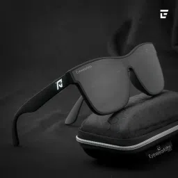 Eyewearlabs Mount Rogers Black UV Protection Rectangular Unisex Sunglasses image 1