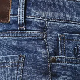 Dragon Hill Blue Slim Fit Lightly Washed Jeans image 4