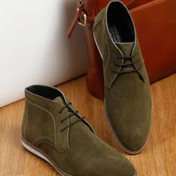 Teakwood Leathers Men's Olive Chukka Boots image 1