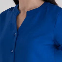 FableStreet Royal Blue Regular Fit Top image 5