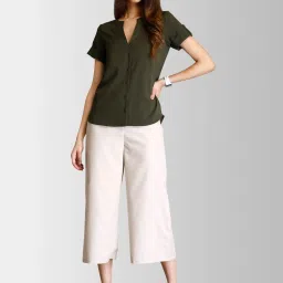 Fablestreet Olive Regular Fit Top image 4