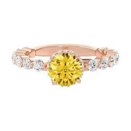 SHINE ETERNAL Lab Grown Diamond 18k (750) Rose Gold Ring for Women image 1