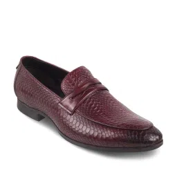Tresmode Men's Wine Formal Loafers image 2