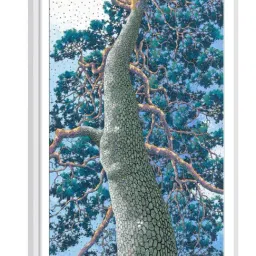 ARTE'VENUE The Best Tree Blue Paper Wall Arts - Set of 2 (13 X 18 inch Each) image 3