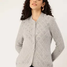 Apsley Grey Regular Fit Embroidered Cardigan-picture-36