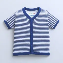 Bumzee Kids Navy & White Printed Jablas (Pack Of 3) image 5