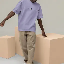 Elibolz Men Printed Drop-Shoulder Sleeves Bio Finish T-shirt image 5