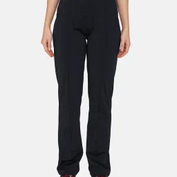 zelocity by zivame Zelocity Relaxed Fit Quick Dry Straight Fit Pant  - Anthra Melange image 1