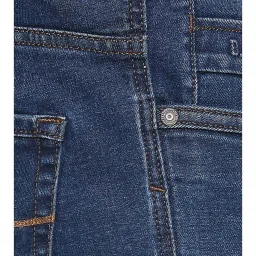 Basics Blue Skinny Fit Lightly Washed Jeans image 4