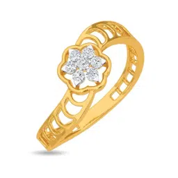 Kisna Diamond & Gold Jewellery Elenor 14k (585) Diamond & Gold Ring For Women-picture-13