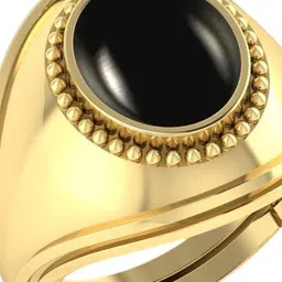 RSPR Onyx Square Stone-Studded Adjustable Finger Ring image 2