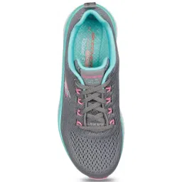 Skechers Women's D'LUX WALKER-FRESH FINESSE Grey Multi Casual Slip On Shoe image 4