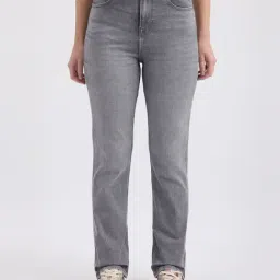 Pepe Jeans Grey Straight Fit High Rise Jeans-picture-30