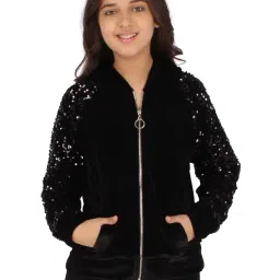 Cutecumber Kids Black Embellished Sweatshirt image 1