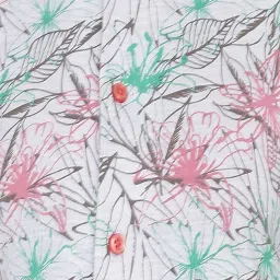 Clovia Grey Printed Shirt & Pyjama Set image 4