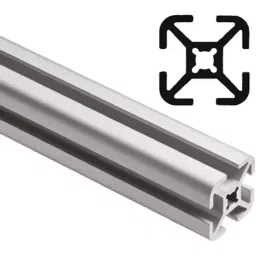 FlexLink Silver Aluminium Profile Strut 22 x 22 mm 5.6 mm Groove 2000 mm Length, XDEB 2X22-image-65