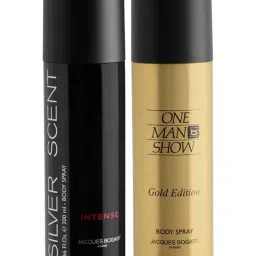 Jacques Bogart Silver Scent Intense & One Man Show Gold Deo Combo Set image 1