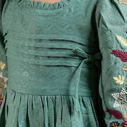 TINY TWILLS Embroidered Puff Sleeve Fit & Flare Dress image 2