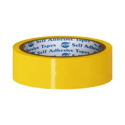VCR 50 m x 24 mm Biaxially Oriented Polypropylene Yellow Color Tape, 12 Rolls Per Pack-picture-16