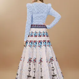 SAPTRANGI Kalamkari Digital Printed Maxi Skirt image 2