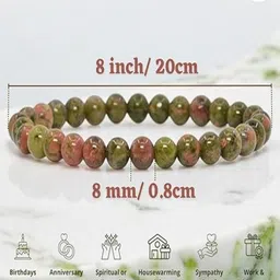 sindurri creations Money Magnet Bracelet, Natural Gemstone Unisex Bracelet for Men and Women Meditation Yoga Energy image 4