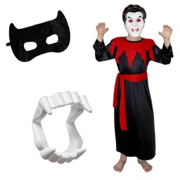 kaku fancy dresses Kaku Fancy Halloween Theme Dracula Costume Set - Red & Black-picture-17
