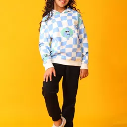 Anthrilo Girls Printed Round Neck Sweatshirt With Jogger image 2