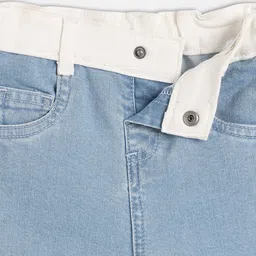 MINI KLUB Cotton Denim Woven Solid Jeans - Blue image 4