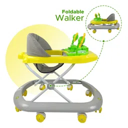 Dash Baby Musical Walker With Adjustable Height & Activity Rattle Toys-Yellow image 5