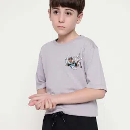 Octave Kids Thistle Cotton Graphics T-Shirt image 1