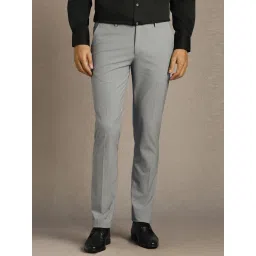 Louis Philippe Grey Slim Fit Trousers image 1