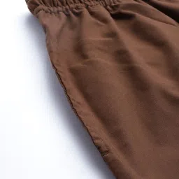 Sojanya Brown Cotton Regular Slim Fit Trackpants image 5