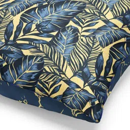 Bianca Geometric Navy Blue & Gold Microfibre Cushion Cover image 4