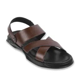 Walkway Men's Tan Sling Back Sandals image 1