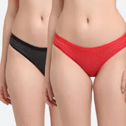 Friskers Red & Black Printed Panty Set - Pack of 2-picture-17