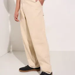 Sf Jeans By Pantaloons Beige Loose Fit Jeans image 3