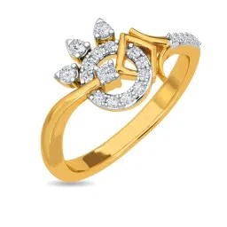 Kisna Diamond & Gold Jewellery Shana 18k (750) Diamond & Gold Ring For Women image 1