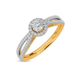 Kisna Diamond & Gold Jewellery Erina 14k (585) Diamond & Gold Ring For Women image 1